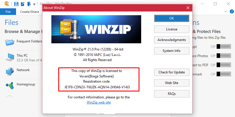 winzip free download with registration key